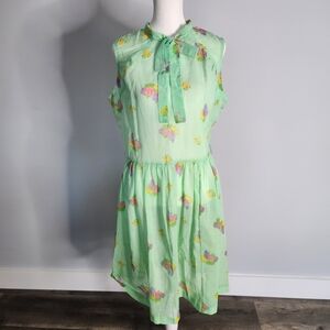 Vintage 1959-64 GENESCO  Sheer Floral VtgSize 18 Twee Cottagecore Retro‎ Festiva